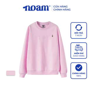 Áo Sweater Unisex NOAM Tiny Form rộng Vải nỉ mềm mịn hai mặt - Màu hồng