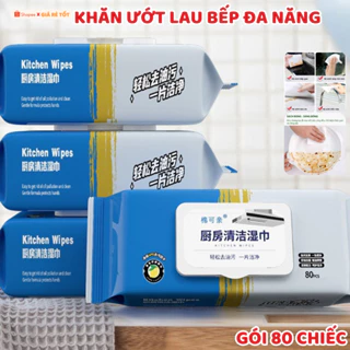 [COMBO 5 GÓI] Khăn giấy ướt lau bếp 80 tờ đa năng Giấy Uớt Vệ Sinh Nhà Bếp giấy dai vệ sinh tiện lợi