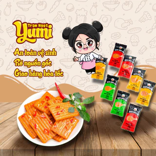 Snack Đùi bò cay làm từ Bột mì Que cay tuổi thơ đồ ăn vặt Yumi thơm ngon