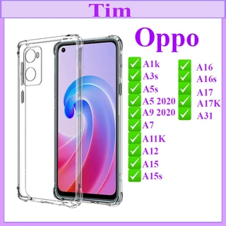 Ốp Dẻo Trong Chống Sốc Oppo A1k/A3s/A5s/A5 2020/A7/A9 2020/A11k/A12/A15/A15s/A16/A16s/A16K/A17/A17K/A31 Loại Tốt,Không Ố