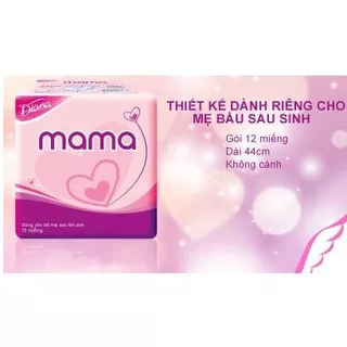 BĂNG VỆ SINH DIANA MAMA (Gói 12 miếng)