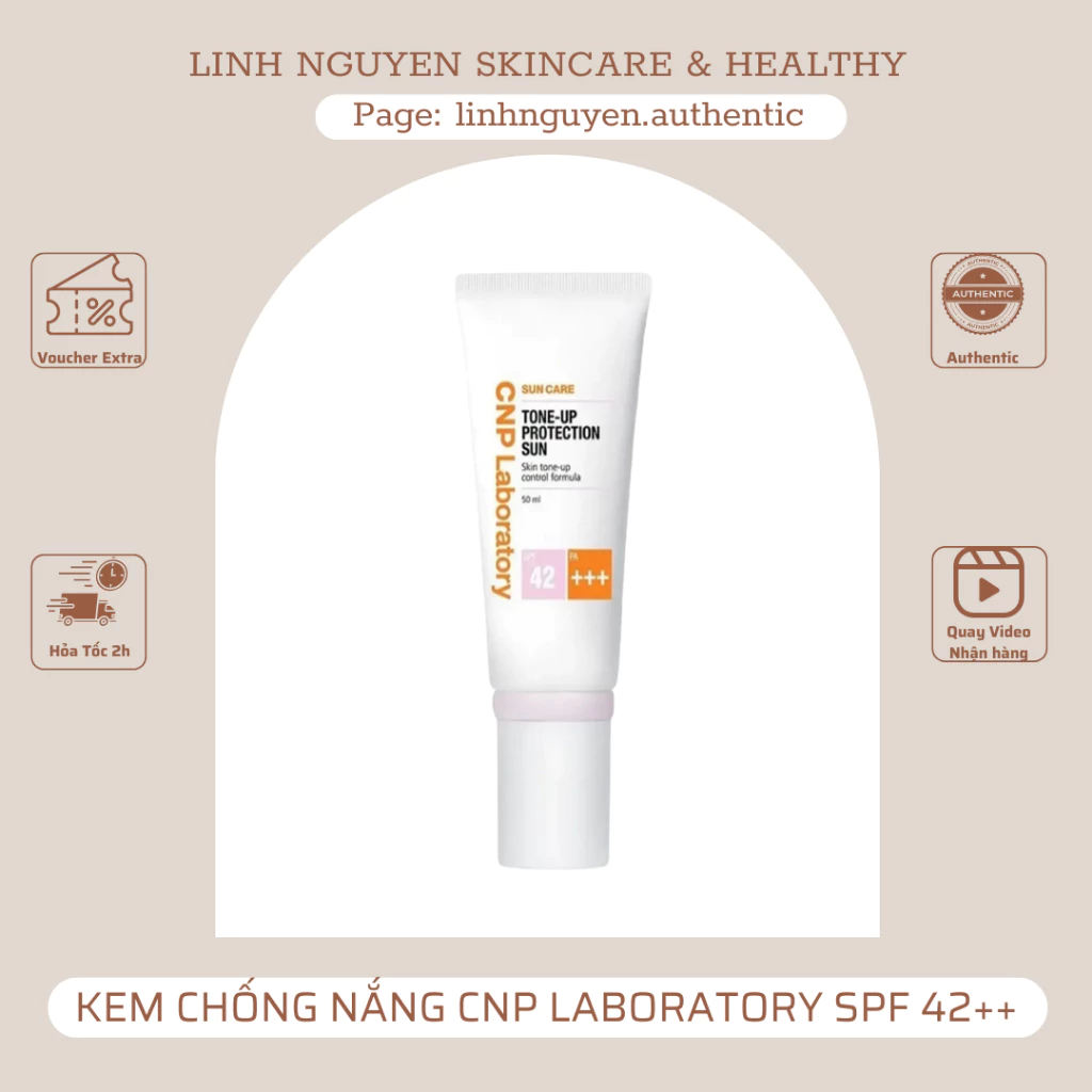 Kem Chống Nắng Nâng Tông Da Cnp Laboratory Tone-Up Protection Sun Spf42 Pa+++ 50ml