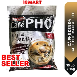 Cà phê đen đá Café Phố MacCoffee bịch 35gói x 16g