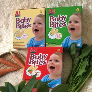 Bánh Gạo Ăn Dặm Cho Bé Baby Bites A1 (hộp 24 cái) - Từ 6 tháng