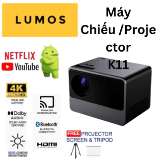 Máy chiếu LUMOS K11 Wifi Beamer Rạp hát tại nhà Máy chiếu 4k Điện thoại thông minh di động Full HD LCD LED quảng cáo