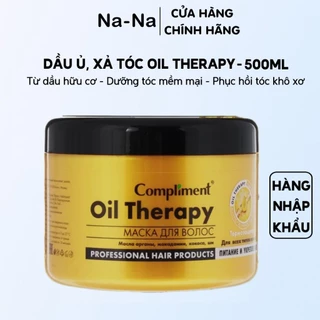 Dầu ủ, xả, mask cho tóc Compliment oil therapy 500ml dưỡng tóc mềm mại, giảm khô rối