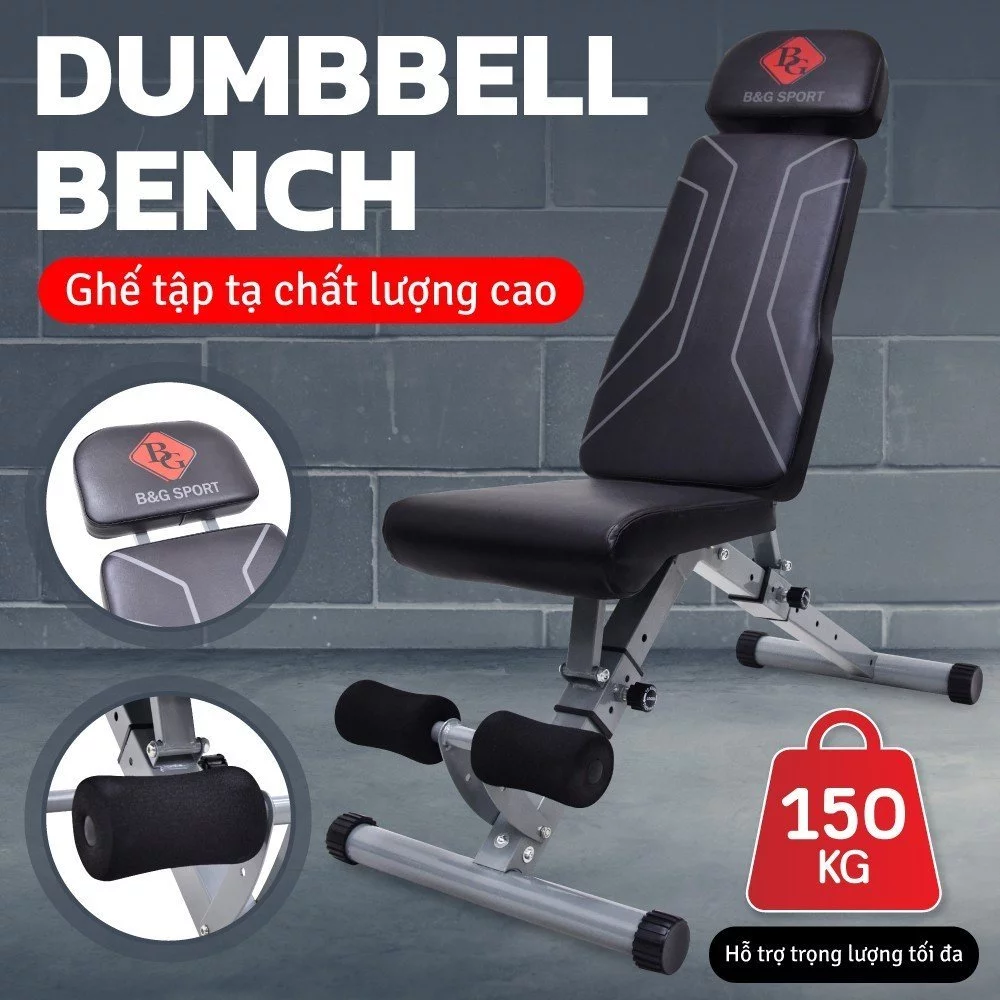 BG- Ghế tập bụng đa chức năng Thiết bị tập thể dục tại nhà,có thể gấp gọn dùng tại nhà ghế băng