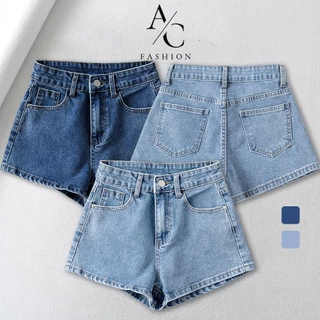 Quần Short Jean Nữ Cạp Cao Trơn Avocado, Quần Đùi Nữ Lưng Cao Hot Trend Mùa Hè Phong Cách hàn Quốc