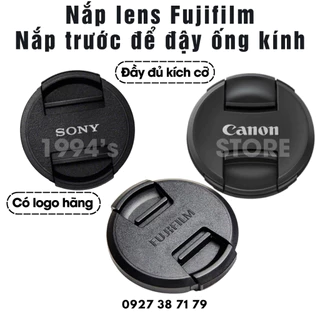 FREESHIP Cap trước cho lens, nắp đậy ống kính cho Fujifilm, Canon, Sony 49mm 52mm 55mm 58mm 62mm 67mm 72mm 77mm 82mm