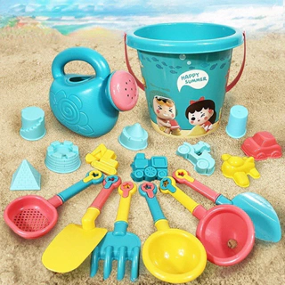 Đồ chơi xúc cát nhiều chi tiết kèm xô, đồ chơi đi biển cho bé trai, bé gái