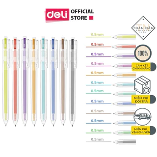 Bút gel nhiều màu 0.5mm Deli - EG118