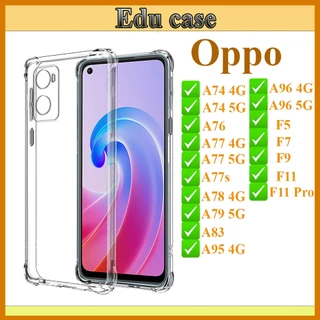 Ốp Lưng Trong Chống Sốc Oppo A74/A76/A77/A77s/A78/A83/A95/A96/F5/F7/F9/F11/F11 Pro Loại Dày, Không Ố Vàng