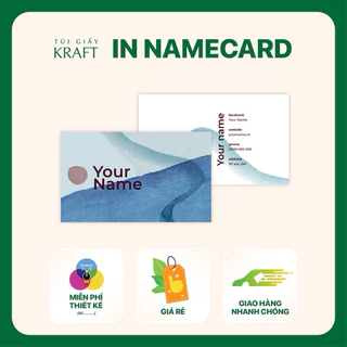 2 Hộp (200c) - 5 Hộp (500c) namecard in offset giá rẻ, danh thiếp, thanks card, card tích điểm, KT 5.4x9cm, KT 9x11cm