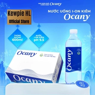 Nước uống ion kiềm Ocany 600ml pH 9.5+ Thùng 24 chai -date mới