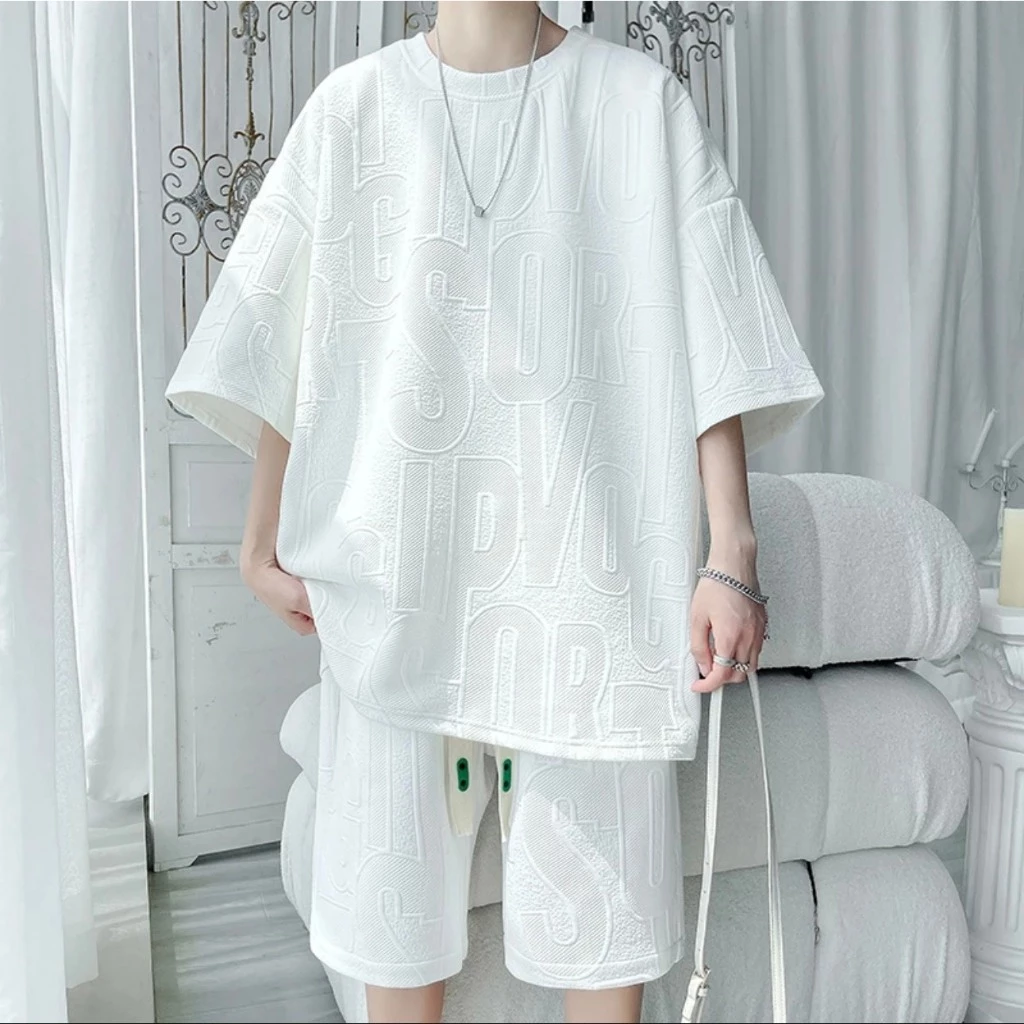 Đồ bộ nam, đồ bộ thể thao mặc nhà chất Xốp Thái vân chữ Cotton cao cấp 2024