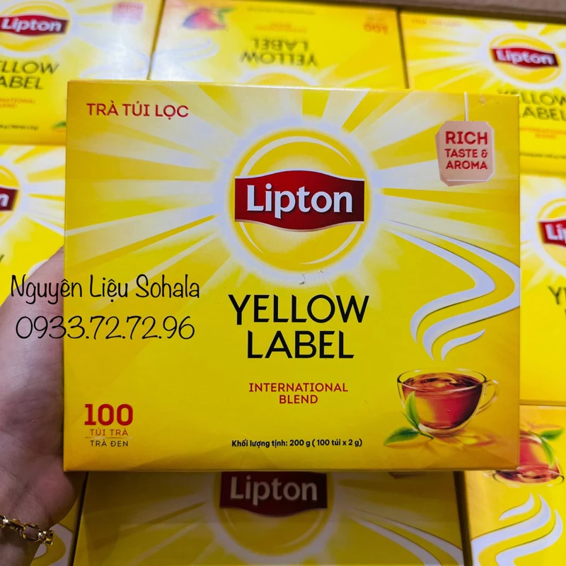 Trà Lipton túi lọc Yellow Label Tea hộp 100 gói