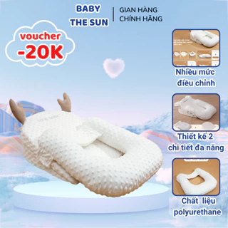 Gối Chống Trào Ngược Cho Bé BABYTHESUN Gối Đệm Cho Trẻ Sơ Sinh Nằm Chống Trào Ngược, Ngủ Đúng Tư Thế