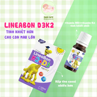 Vitamin D2+K3 Lineabon tăng chiều cao cho bé