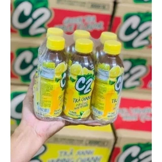 sỉ 1 thùng 24 chai C2 nhí 230ml trà xanh hương chanh/hương táo