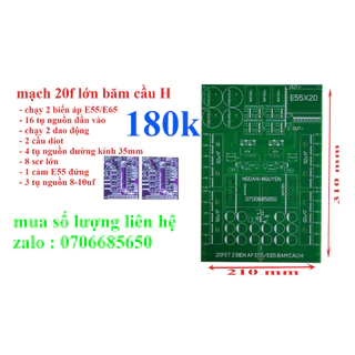 PCB MẠCH 20F LỚN BĂM CẦU H