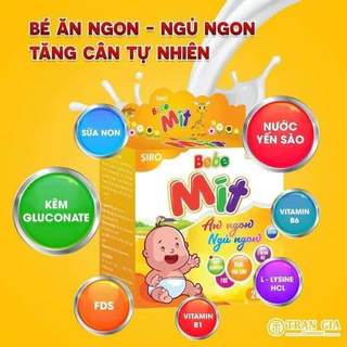 Siro ăn ngủ ngon Bebe Mít, hộp 20 ống