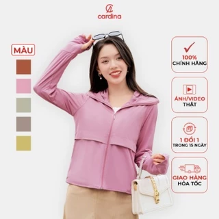 Áo chống nắng Trendy CARDINA 2 lớp chất liệu Ice text sợi lạnh với chỉ số UPF 50+ không nhăn không phai