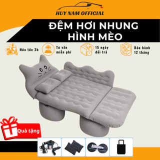 Đệm Hơi Ô Tô 5-7 Chỗ HUY NAM OFFICIAL- Nệm Hơi Xe Ô Tô Hình Thú Ngộ Nghĩnh, Giường Hơi Ô Tô Tặng Kèm Bơm Và Bộ Phụ Kiện