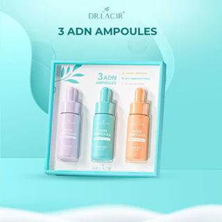 Serum Dưỡng Da 3 ADN AMPOULES Drlacir Hộp 3 chai 10ml Giúp dưỡng ẩm Phục hồi da Làm mờ vết thâm nám