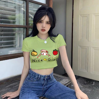 áo thun croptop tay ngắn nữ-A51042