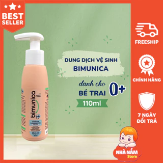 ❤️ Dung dịch vệ sinh dành cho bé trai nhập khẩu Mỹ Bimunica, cho trẻ từ 0 tháng tuổi, 110 ml