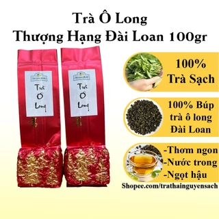 Trà Ô Long Thượng Hạng Đài Loan 100gr - Trà Búp Ô Long Đài Loan Thơm Ngon, Ngọt Hậu