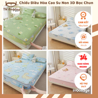 Chiếu Điều Hòa Cao Su Non 3D Bọc Chun, Chiếu Điều Hòa 3D Bọc Chun Mẫu Mới Nhất, Chiếu Điều Hòa Tencel mềm mát TN Bedding