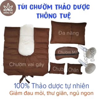 Túi Chườm Thảo Dược Thông Tuệ - Gối Chườm Vai Gáy Mắt Lưng Chân - Bóng Chườm Massage