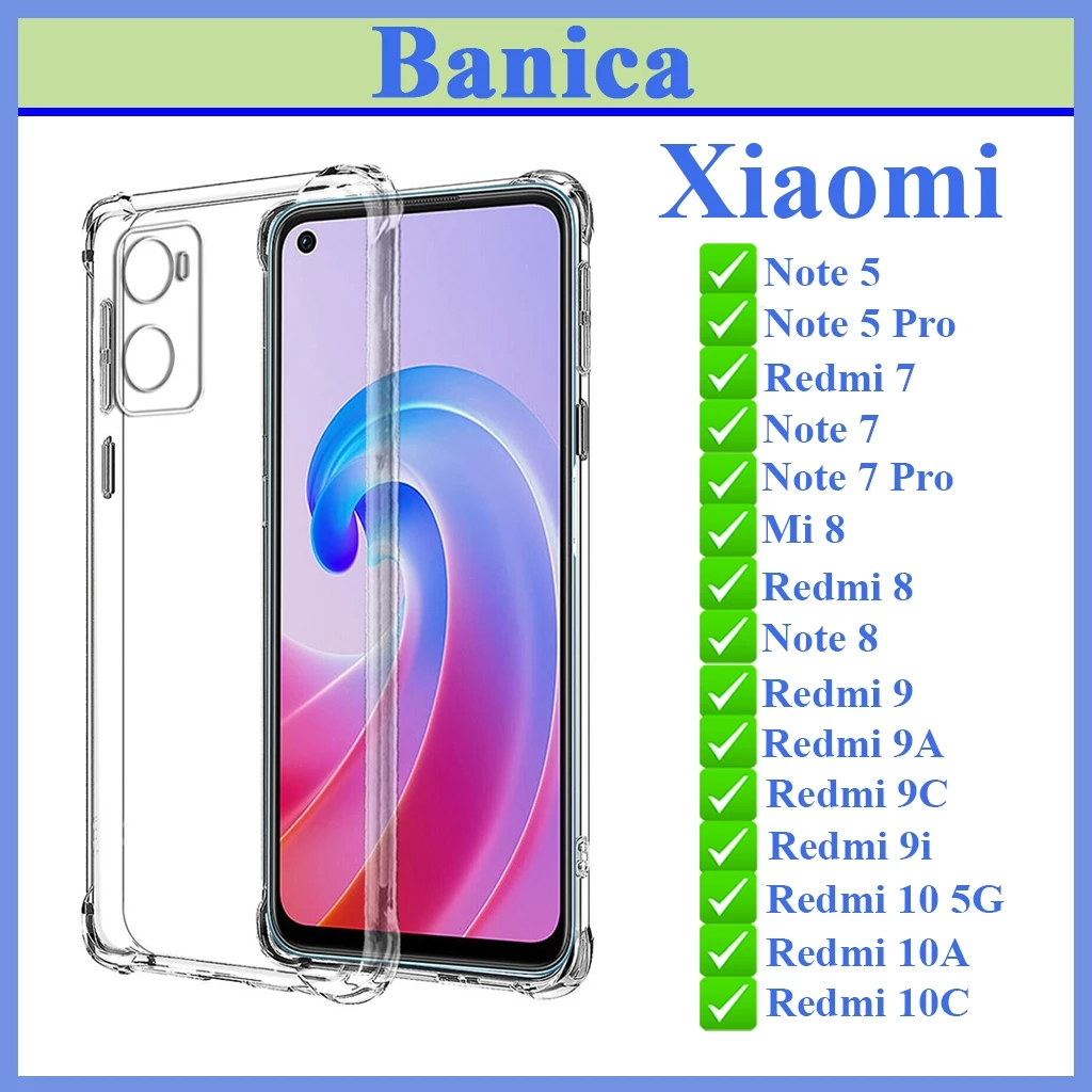 Ốp Trong Chống Sốc Xiaomi Redmi Note 5/5Pro/7/7Pro/8/10 Redmi 7/8/9/9A/9i/9c/10A/10C/ Mi8 Loại Tốt , Không Ố Vàng