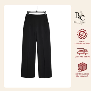 Quần tây cạp cao quần dài nữ ống suông đứng phong cách trẻ trung chất liệu vải mềm màu xinh - Bình Châu Boutique