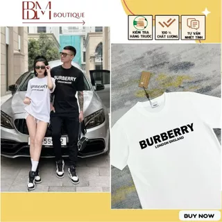 Áo Phông Nam Burberry In Chữ BBR London England - Áo Thun Nam Nữ BBR In Chữ Bản Đẹp HT0282