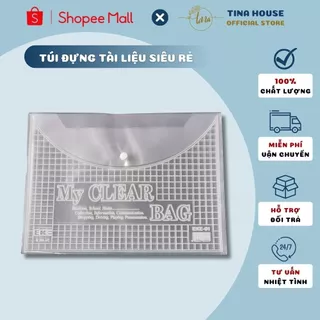 Túi Đựng Tài Liệu Văn Phòng A4 My Clear Bag Dày Dặn Trong Suốt - Bìa Đựng Tài Liệu File Đựng Tài Liệu Giá Rẻ