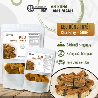 Kẹo bông tuyết trứng muối chà bông Healthy Key - kẹo Nugat phiên bản mới, bánh hạt ngũ cốc ăn kiêng