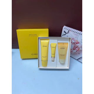 set kem chống nắng ohui miracle toning