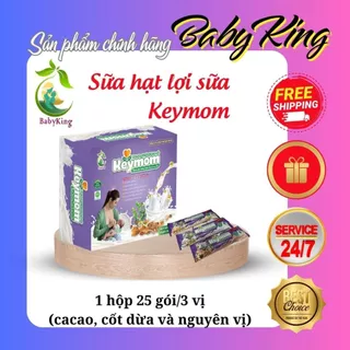 SỮA HẠT LỢI SỮA 3 VỊ KEYMOM ( Vị Ca Cao, Vị Cốt Dừa, Vị Truyền Thống)- Ngũ cốc lợi sữa keymom