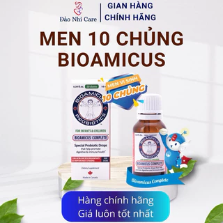 Men 10 chủng Bioamicus Complete Men vi sinh lợi khuẩn tiêu hóa - Nhập khẩu chính hãng Canada