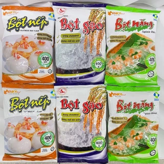 Bột nếp, bột gạo, bột năng Tài Kỳ Food gói 400gr