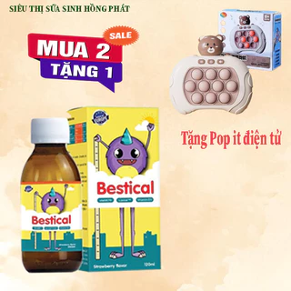 Combo 2 lọ Canxi Bestical 120ml - Bổ sung Canxi sinh học, vitamin D3, K2 hỗ trợ xương chắc khỏe, phát triển chiều cao ch