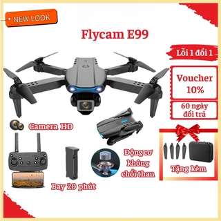FlyCam Drone Mini E99 Pro Gía Rẻ ,Máy Bay Điều Khiển Từ Xa Camera Kép 4K Cực Sắc Nét ,Cảm Ứng Chống Va Chạm Thông Minh