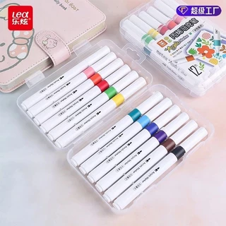 Bút màu Acrylic Marker 12/24/36 cao cấp màu sắp tươi sáng, bút lông màu siêu hot