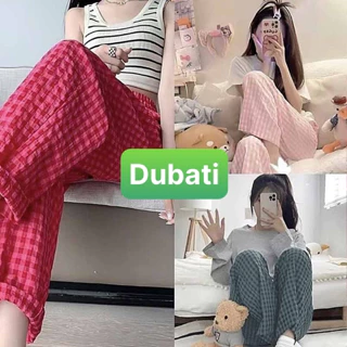 Quần Baggy Thô Xốp mềm mại họa tiết kẻ caro 5 màu cá tính có bigsize đến 80kg phong cách hot trend 2024 - Dubati Fash