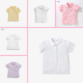 BST Áo polo hè màu sắc xinh xắn đáng yêu cho bé gái - TOPZKIDS