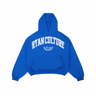 Áo HOODIE BOXY BLUE ''RYAN CULTURE''