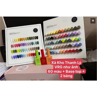 SET SƠN VERY GOOD 60 MÀU 2 BẢNG MÀU SIÊU XINH KÈM BASE TOP