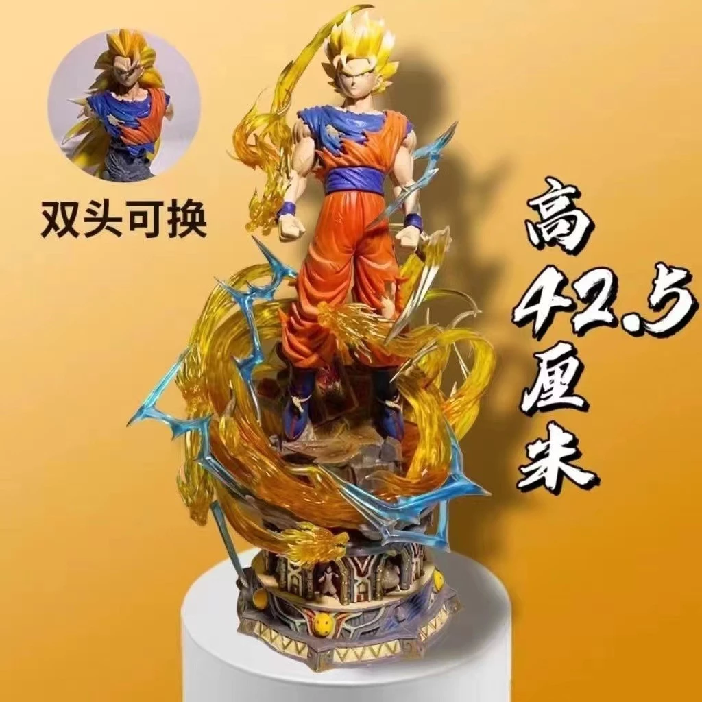 Mô hình Goku SS4, hiệu ứng rồng lửa, cao 42.5cm, hàng PVC cứng, sắc nét - SaiyaFigureShop